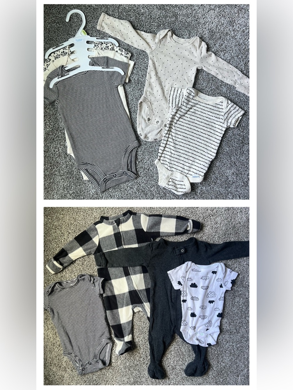 Black White & Cream Baby Lot
